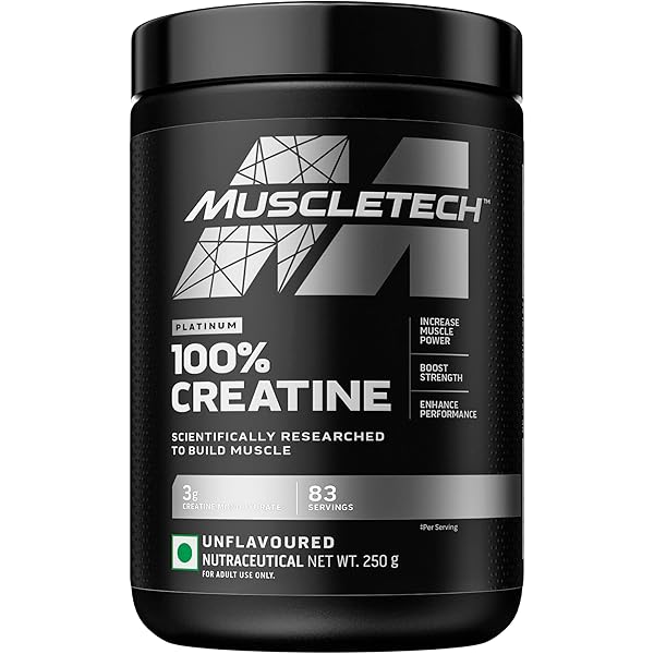 Muscletech Glutamine | Muscletech Platinum 100% Glutamine | Post Workout Recovery Drink | L-Glutamine Powder For Men &amp; Women | Muscle Recovery | Unflavored (50 Servings) - 250 grams